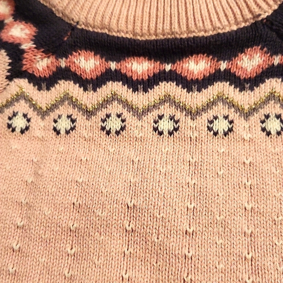 Super cute light pink pullover knit sweater - Picture 3 of 3